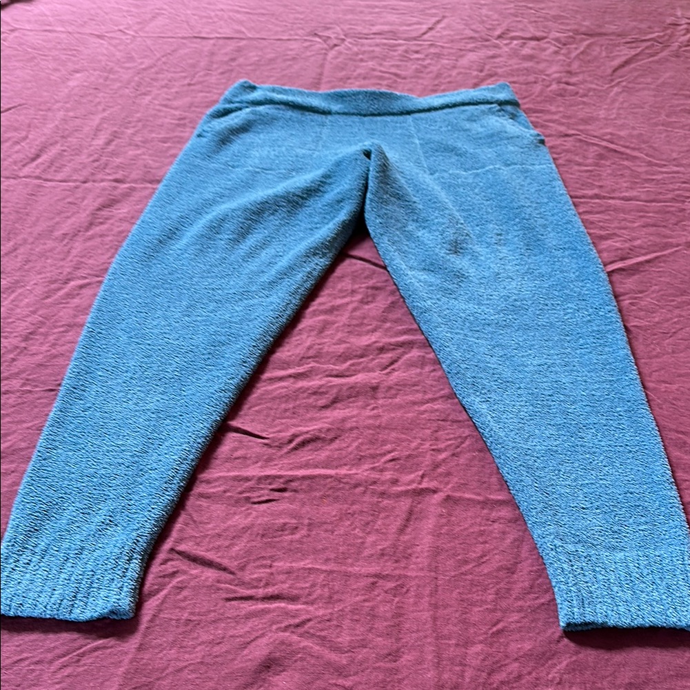 Ugg Blue Xl Sweatpants Comfortable Joggers Pockets Knit, Warm Elastic Waist